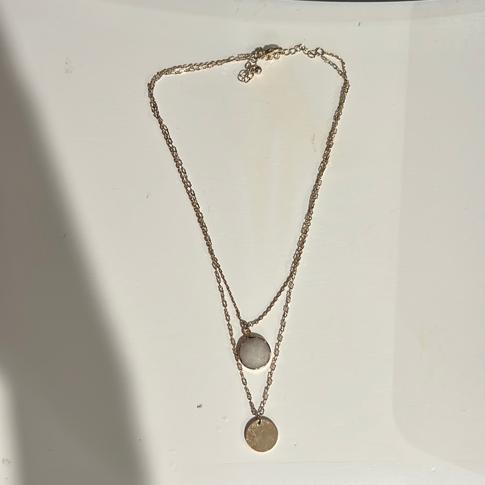 gold layered necklace